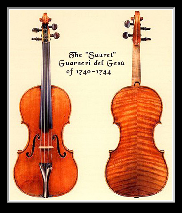 Sauret del Ges owned by Itzhak Perlman - front